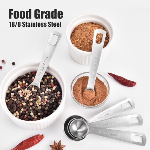 Doosu 18/8 Stainless Steel Measuring Spoons - Image 3