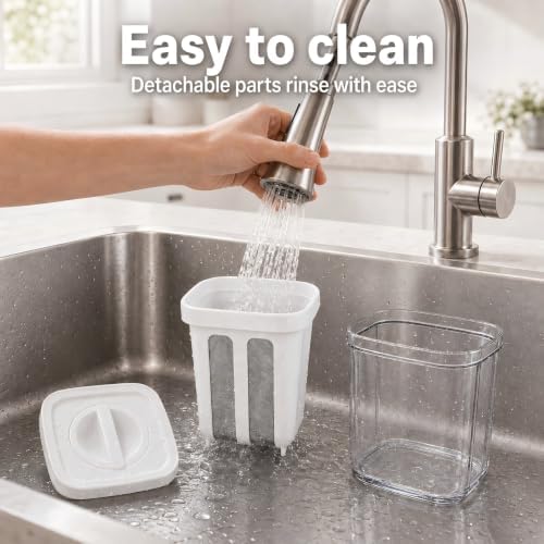 Greek Yogurt Strainer with Lid, 44 oz Fine Mesh Filter - Image 6