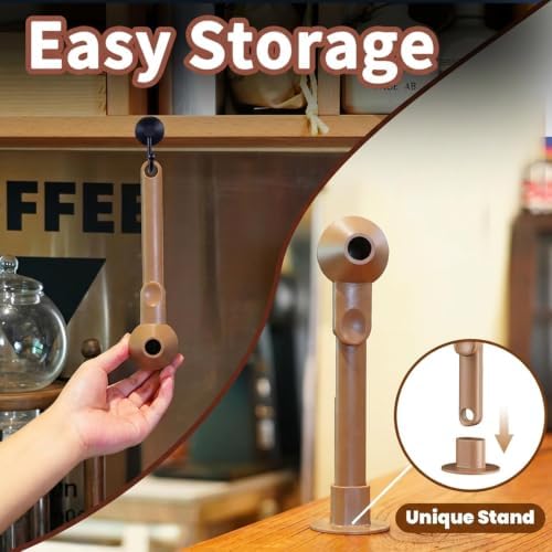 Coffee Scoop with Funnel for Ground Coffee, Protein Powder & Tea, 2 Tbsp - Image 4
