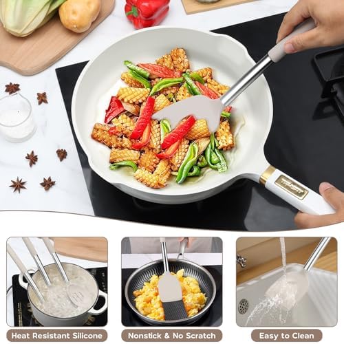 Onader Silicone Kitchen Utensils Set of 10, Cooking Utensils - Image 7