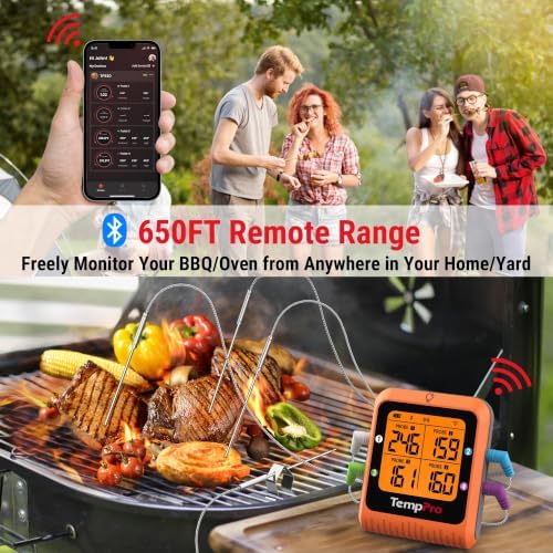TempPro TempSync 650ft Bluetooth Meat Thermometer - Image 2