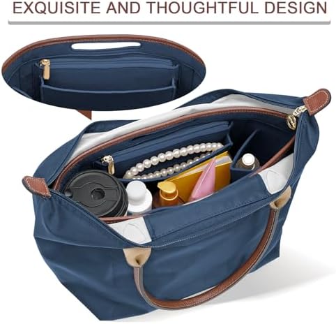 Felt Purse Organizer Insert for Longchamp Le Pliage M Bag Handbag Leather edge - Image 6