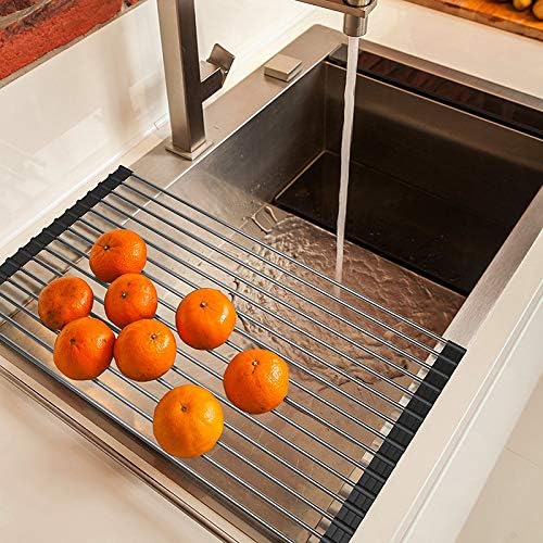 Ahyuan Roll up Dish Drying Rack Over The Sink Kitchen Roll up Sink Drying Rack - Image 3