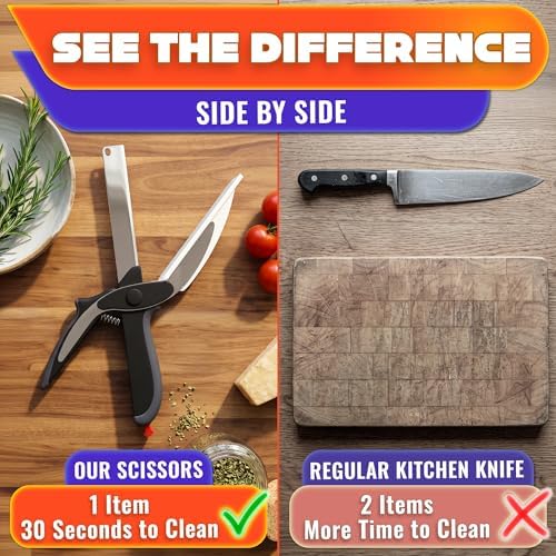 2 in 1 Kitchen Scissors for Food - Image 6