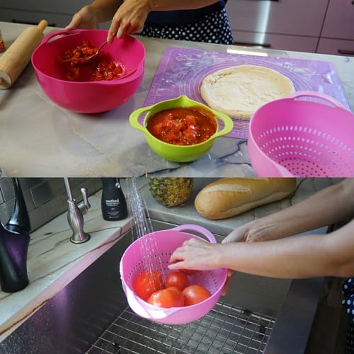 Southern Homewares 5-Piece Nesting Mixing Bowl Set - Image 3