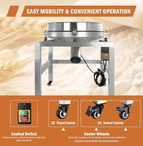 Sidasu 19.6“Automatic Vibrating Sifter Machine, 40/100 Mesh - Image 5