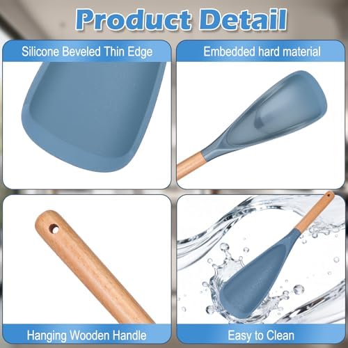 MANJIA Silicone Cooking Spoon for Nonstick Cookware, 1 Pack - Image 3
