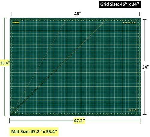 NEWBRAUG 36'' × 48'' Large Self Healing Cutting Double Sided 5-Ply Mat - Image 6