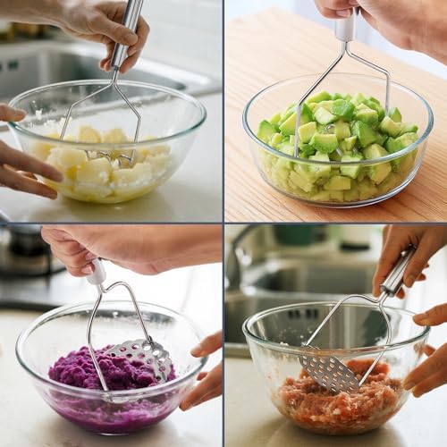 2PCS Stainless Steel Mashed Potato Masher - Image 6