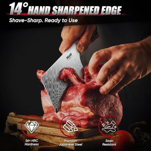 Huusk Stainless Meat Cleaver Knife 7" - Image 3