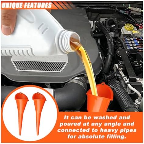 JOYCOURT 2PCS Long Neck Oil Funnels - Image 4