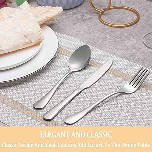 50 Piece Silverware Set Service - Image 6