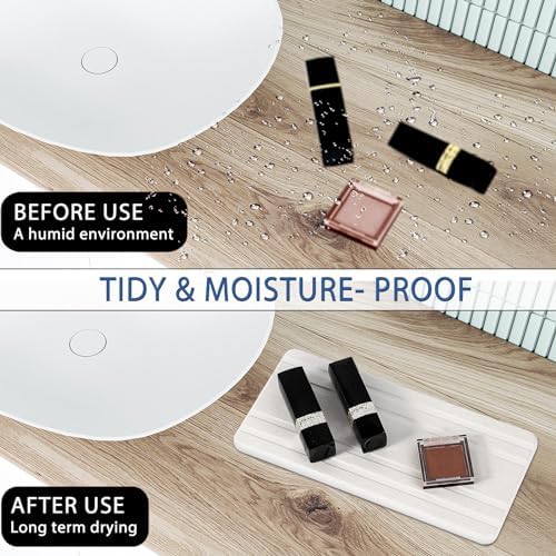 3PCS Water Absorbing Stone Tray, DryingNeat Diatomite Stone Sink Tray, Instant - Image 3