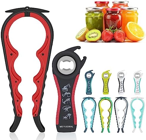 Jar Opener Bottle Opener for Weak Hands, 5 in 1 Multi Function Can Opener by MEYUEWAL