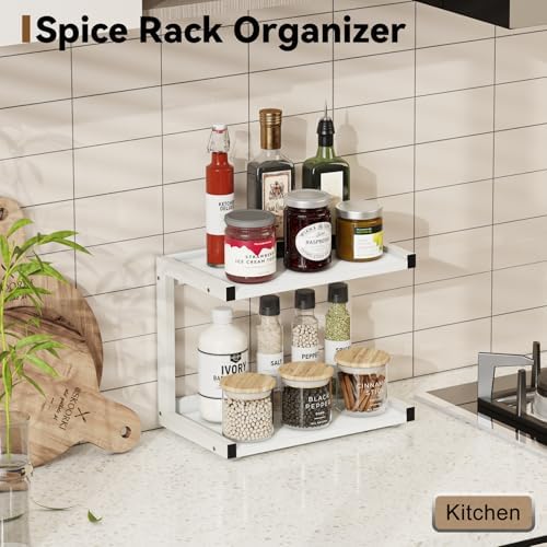 MARTY Kitchen Counter Shelf Organizer, 2 Tier Coffee Station/Bar Organizer - Image 2