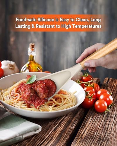 Badiano Silicone Cooking Spoon for Nonstick Cookware - Image 3