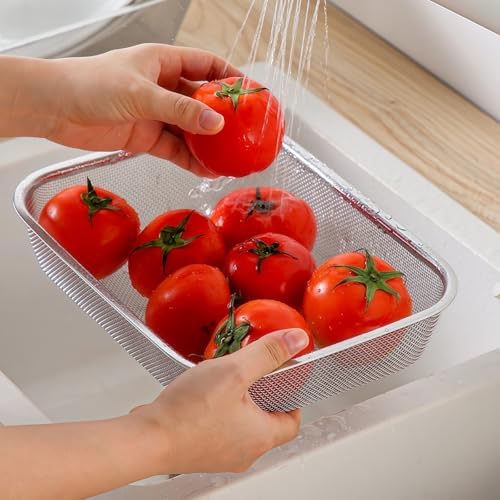 18/8 Stainless Steel Fine Mesh Strainer Basket - Image 7