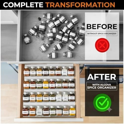 ALCOVA Spice Drawer Organizer Expandable 9-18" - Image 2