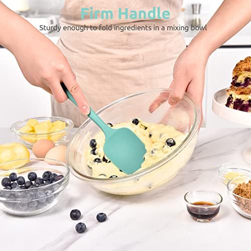 U-Taste Silicone Spoon Spatula, 600°F High Temp Spoonula, Aqua Sky - Image 5