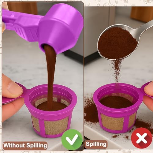Palksky Coffee Scoop & Funnel for Reusable K Cup Refillable Coffee Pods - Image 3