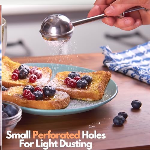 The Danish Dough Whisk & Scoop & Dust Flour Sifter Duster Set - Image 2