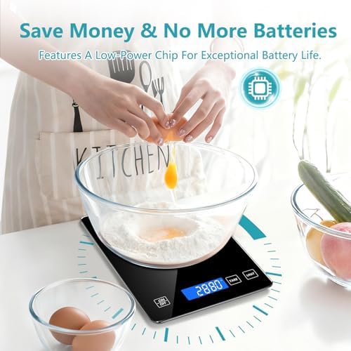 Food Kitchen Scale, Digital Food Scale 33lb/15kg Digital Kitchen Scale - Image 5