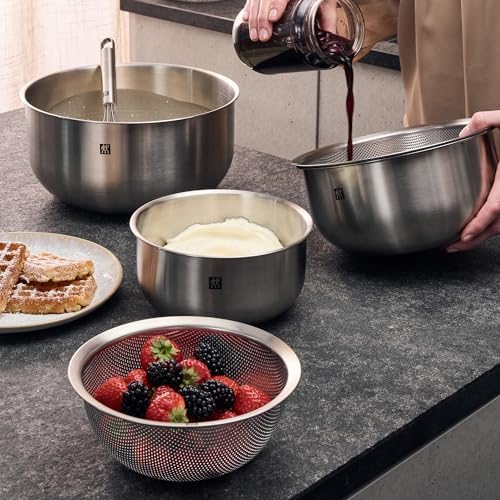 ZWILLING Prep 3-pc Brushed Stainless Steel Nesting Bowls Set - Image 4