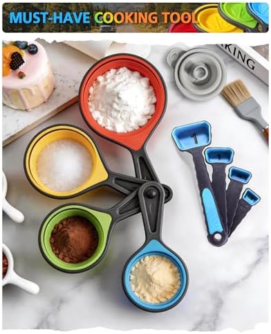 Collapsible Measuring Cups and Spoons Set - Image 4