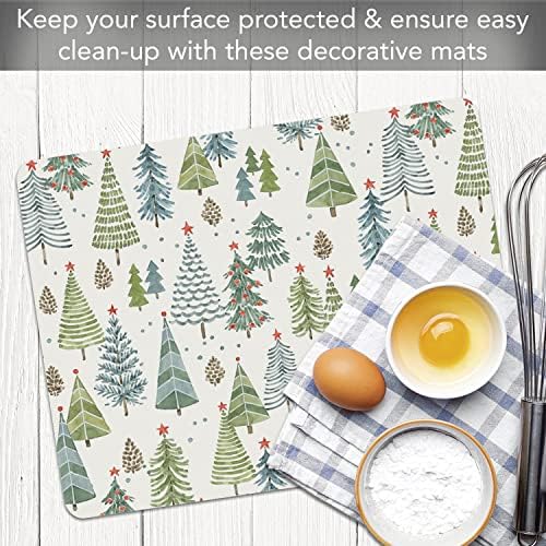Cut N' Funnel Jolly Trees Designer Flexible Cutting Board Mat - Image 7