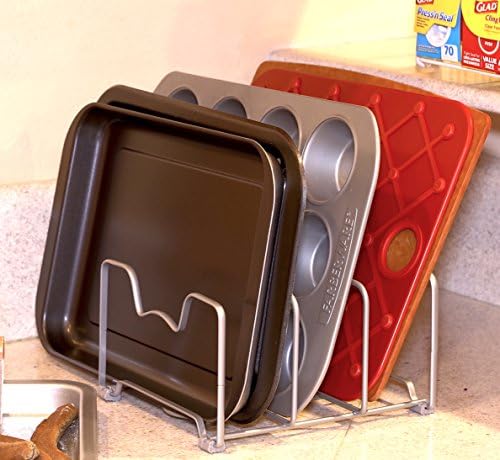 Simple Houseware Cabinet Bakeware Organizer Rack Holder, 2 Pack - Image 4