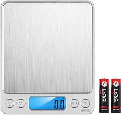 AMIR Digital Kitchen Scale, 3000g 0.01oz/ 0.1g Pocket Coffee Scale, Mini Food - Image 4