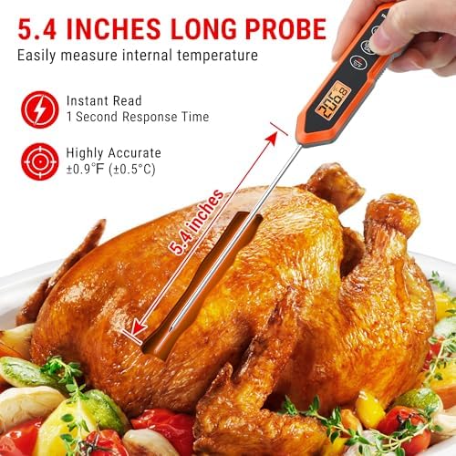 TempPro TempSwift Waterproof Instant Read Meat Thermometer - Image 2