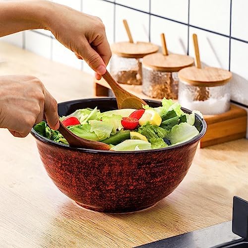 HASENSE Serving Bowls, 84 Ounce Ceramic Mixing Bowls Set of 2 - Image 5