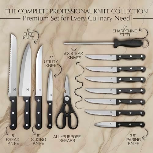 Moss & Stone 14 Pcs Kitchen Knife Set - Image 2