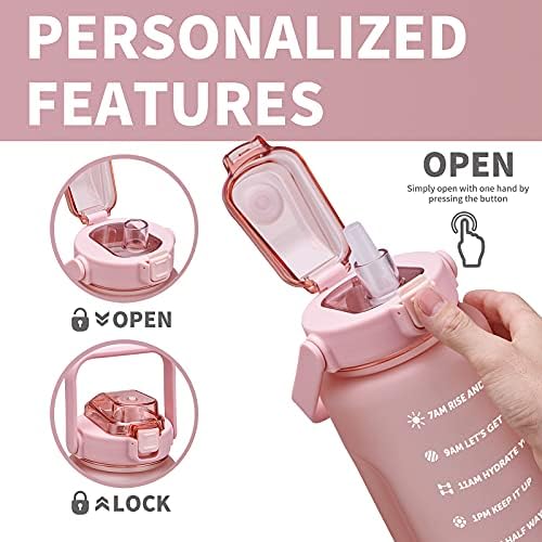 ST-YIBEN 64oz, 128oz Large Motivational Water Bottle - Image 3