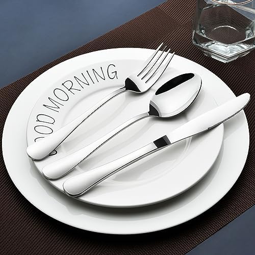 Silverware Set for 8, 40 Piece Stainless Steel Flatware Utensil Cutlery Set - Image 7