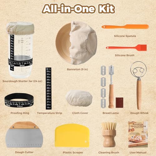 Complete Bread Proofing Basket Kit | All-in-One Set - Image 2