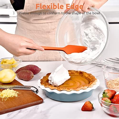 U-Taste Silicone Large Spatula, 600ºF High Temp Bowl Scraper, 11.38"/Orange - Image 4