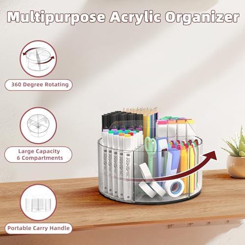 Absonic 250pcs Acrylic Pencil Holder Marker Organizer, Back to School - Image 2
