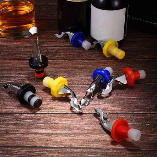 10 Pieces Silicone Wine Stoppers Expanding Manual beverage Bottle Plug Reusable - Image 5