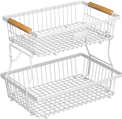 2 Tier Fruit Basket for Kitchen Counter by Unknown