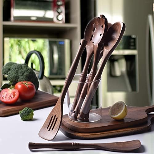 Gudamaye 12 inch Black Walnut Wooden Utensils - Image 5