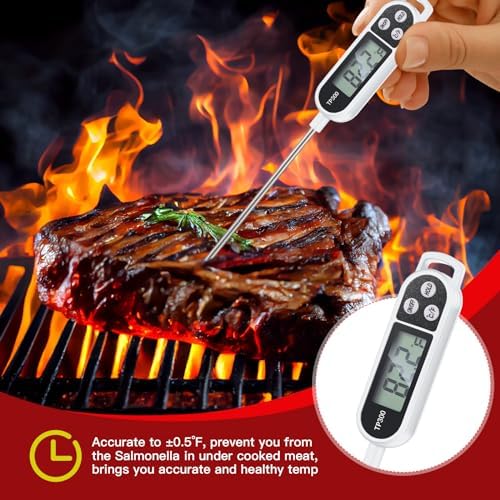 Copkim 6 Pcs Food Thermometer Instant Read Probe BBQ - Image 6