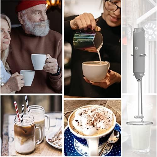 Powerful Milk Frother Handheld Foam Maker, Mini Whisk Drink Mixer - Image 7
