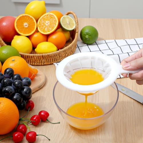 Grevosea 2 Pcs Fine Mesh Strainer Small Plastic Juice Strainer After Juicing - Image 5