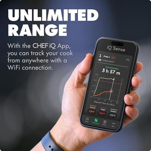 CHEF iQ Sense | Smart Wireless Meat Thermometer | 3 Ultra-Thin Probes | WiFi - Image 4