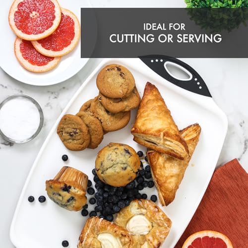Dexas Chop & Serve Cutting Board, 12.5 x 20 Inch, Large Kitchen Prep and - Image 5