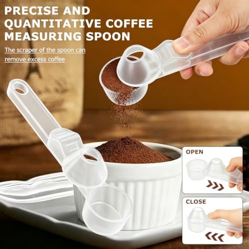 2 Pack Coffee Scoop with Funnel, 2 TBSP Reusable Powder Scoop - Image 5