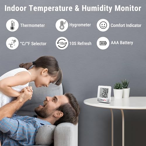 TempPro TP49 3 Pack Digital Hygrometer Indoor Thermometer - Image 2