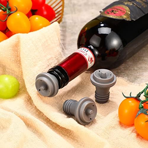 Honoson 24 Pieces Silicone Wine Stoppers Vacuum Seal Reusable - Image 4